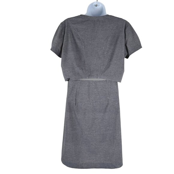 Lululemon &go Endeavor Dress Size 10 Heathered Texture Printed Grey DR-1667 - Picture 5 of 9